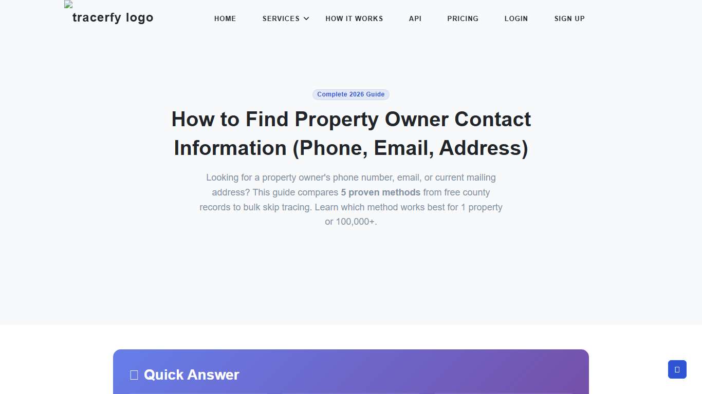 Find Property Owner Contact Information in 2026 5 Methods Compared